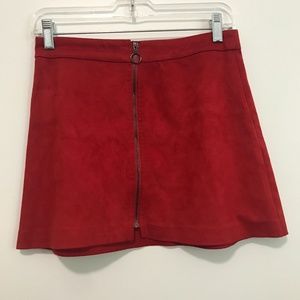 Red skirt